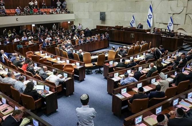 Interior view of the Israeli parliament. Photo: INN