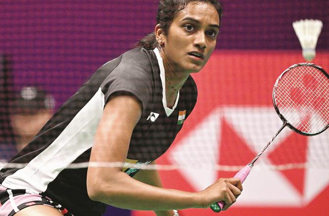 Indian badminton player PV Sindhu advanced to the second round with an easy victory. Photo: INN