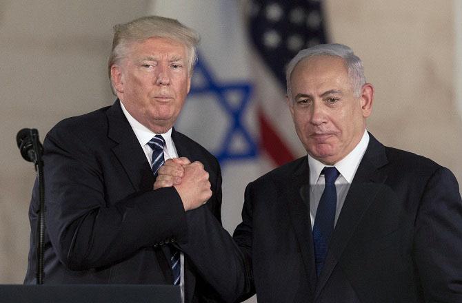 Donald Trump and Benjamin Netanyahu. Photo: INN