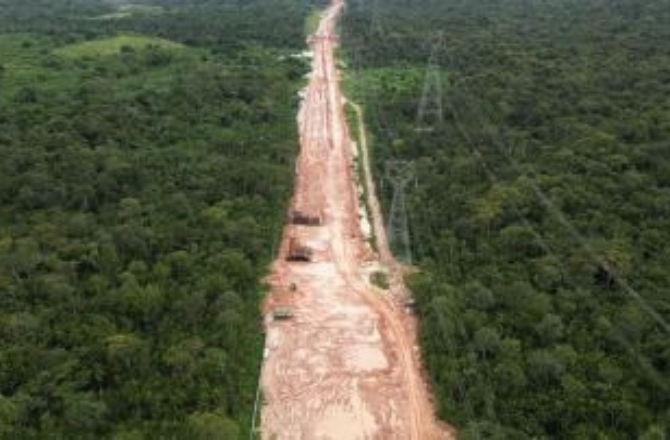 Controversial Road Project in Belem. Photo: X