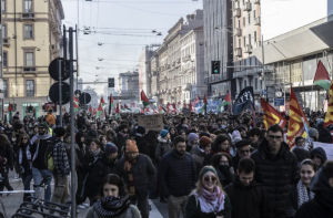 اٹلی: دفاعی بجٹ میں اضافے، اسرائیل نواز پالیسیوں کے خلاف شہریوں کا زبردست احتجاج