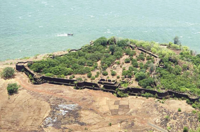 A view of the fort and the sea nearby in a photo taken from the Ingenville Fort. Photo: INN