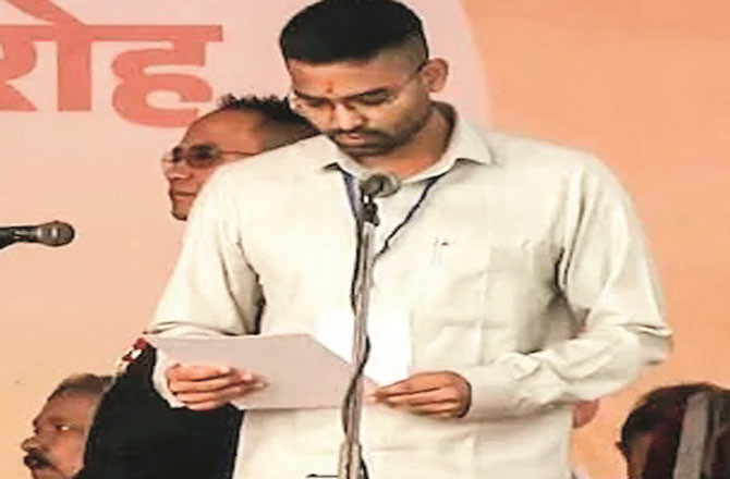 اپیندرکشواہا کے بیٹے کو کسی بھی ایوان کا ممبر نہ ہونے کے باوجود وزیر بنادیا گیا 