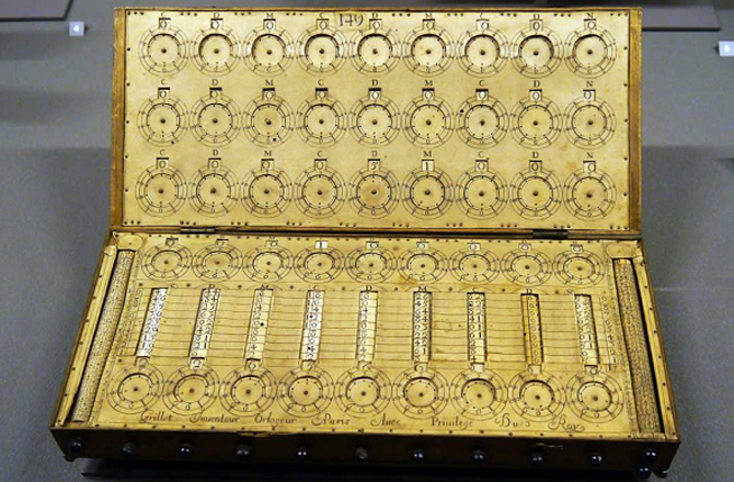 One of the world`s first calculators. Photo: X