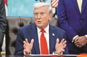 ٹرمپ کا پھر نیادعویٰ: ٹیرف کی دھمکی سے ۸؍ میں سے ۵؍ ممکنہ جنگیں رکوائیں