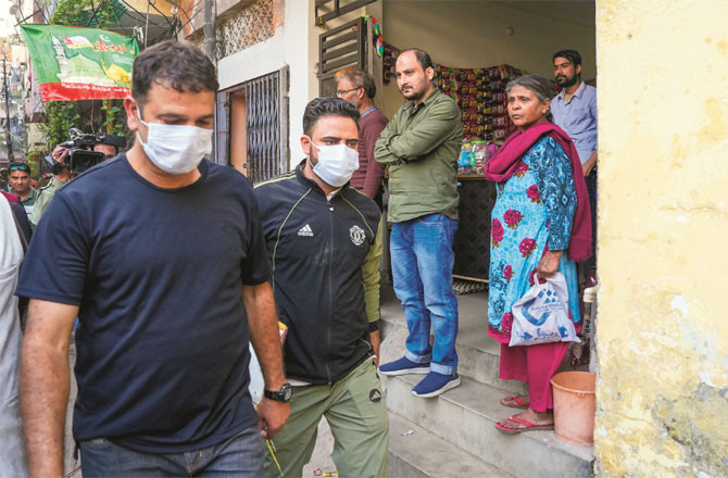 ATS team in an area of ​​Lucknow. (PTI)