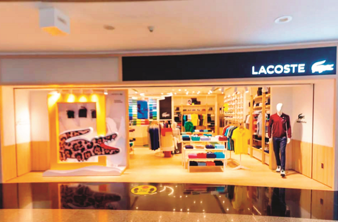 Lacoste store at Infinity Mall, Malad. Photo: INN