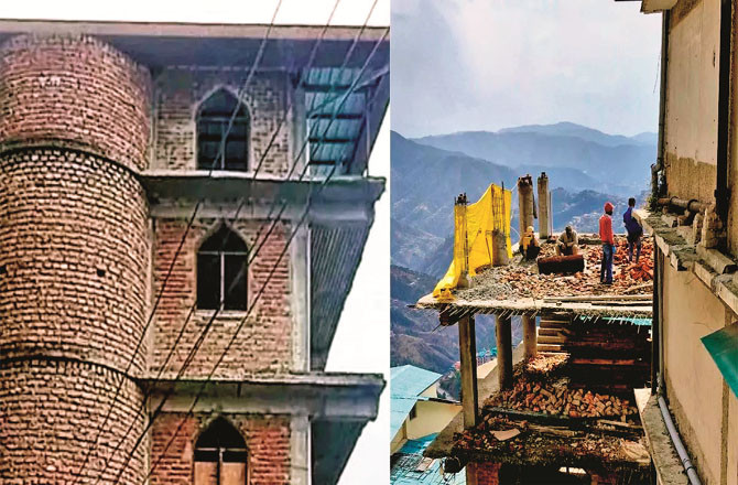 In March 2025, the third floor of the mosque was demolished after it was declared illegal. This is a photo from that time.