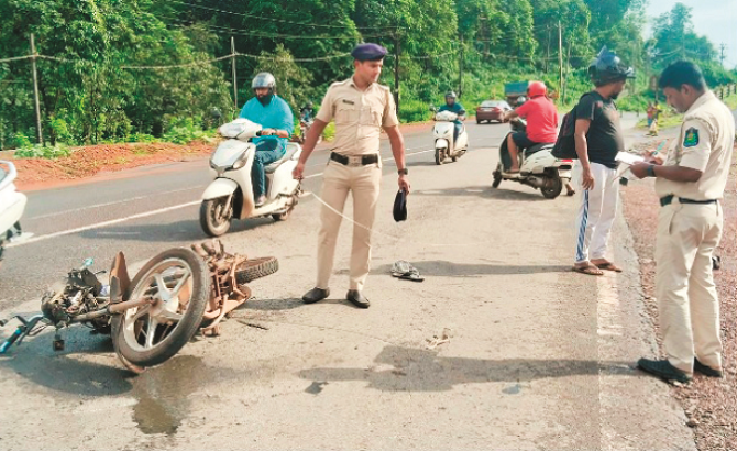 A small carelessness on the road causes such a big accident. Photo: INN