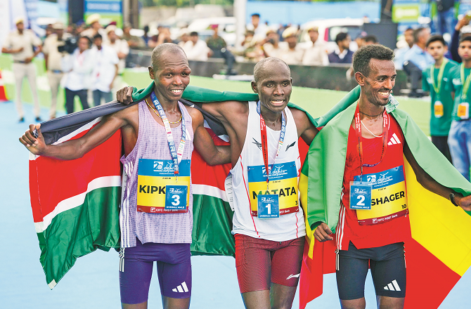 Alex Matata (above) and Lillian Cassatt Ringrock won the title. Photo: PTI