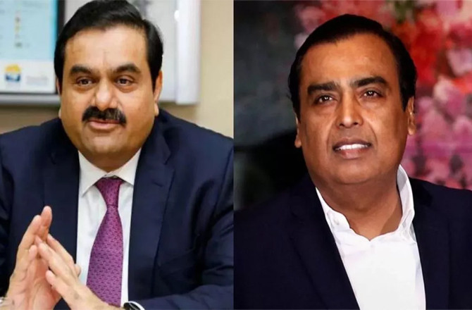 Gautam Adani And Mukesh Ambani.Photo:INN