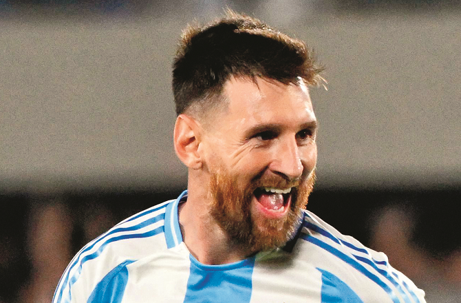 Argentine star football player Lionel Messi. Photo: INN