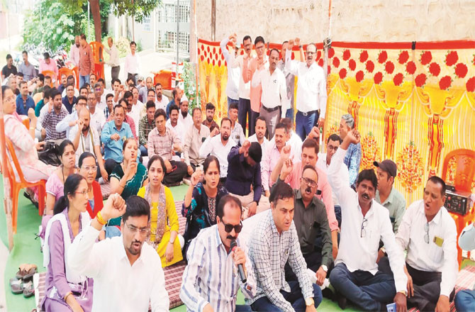 The protest in Dhule is