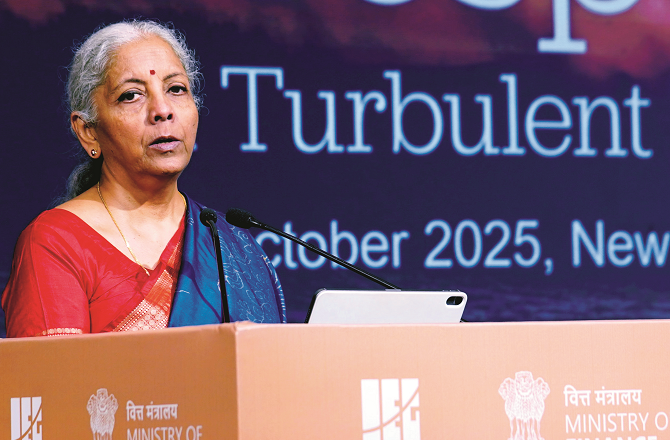 The Finance Minister assured that the Indian economy is standing on its own feet. Photo: INN