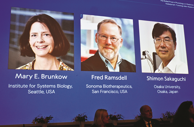 Scientists who won the Nobel Prize in Medicine for 2025. Photo: INN