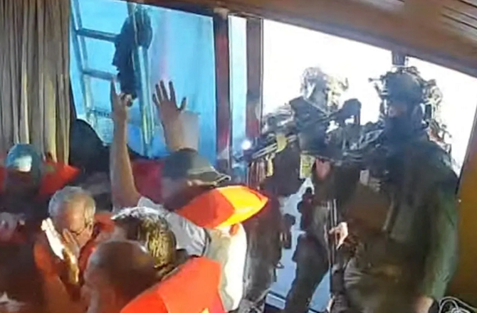 Israel has detained 24 Turkish nationals on the Global Sumud flotilla. Photo: INN