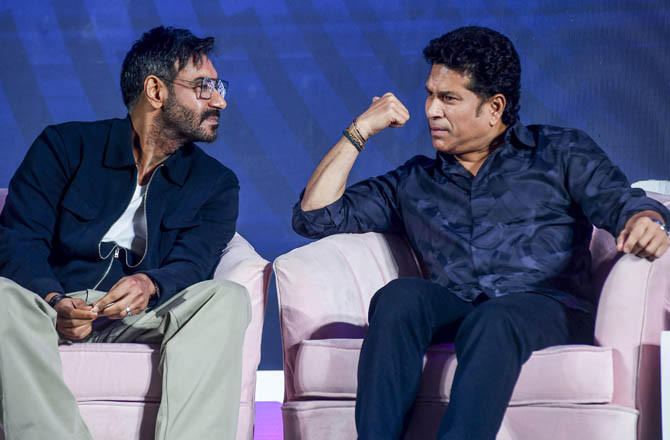 Ajay And Sachin.Photo:PTI