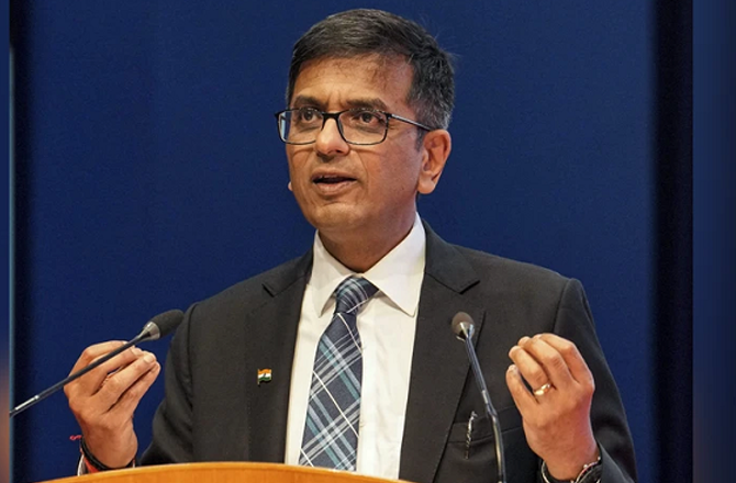Former CJI DY Chandrachud. Photo: INN