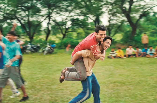Ishaan Khatter and Vishal Jethwa can be seen in a scene from the film `Homebound`. Photo: INN