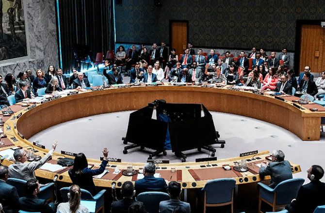 Scene from a meeting at the United Nations. Photo: INN