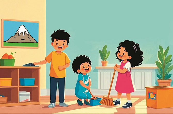 ایک دن امّی ابّو کے بغیر