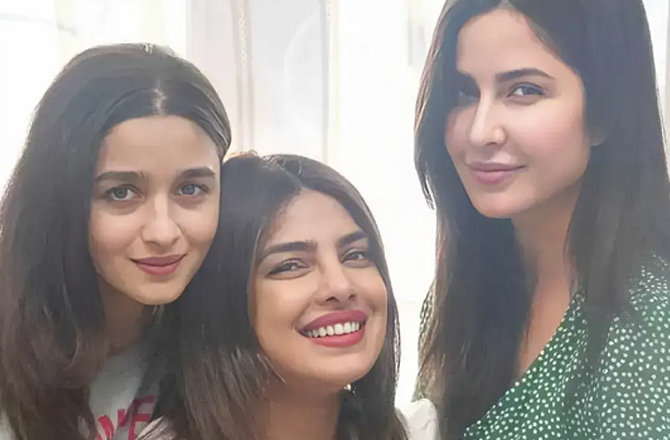 Katrina Kaif, Priyanka Chopra and Alia Bhatt. Photo: INN