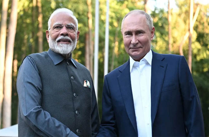 Modi And Putin.Photo:INN