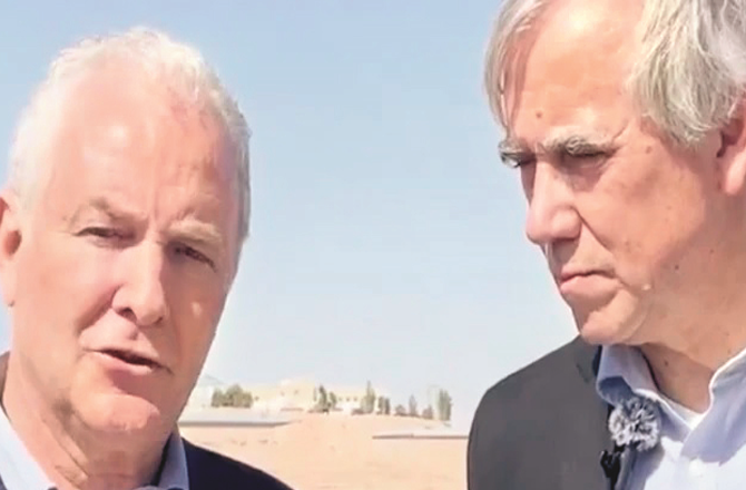 Jeff Markley and Chris Van Hollen`s travel time photo. Photo: INN