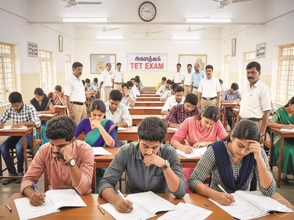 The Teacher Eligibility Test is a government exam that has been made mandatory for all candidates. Photo: INN