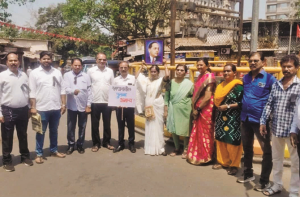 شمشان بھومی سے بابا صاحب امبیڈکر کے مجسمہ کی منتقلی کا مطالبہ