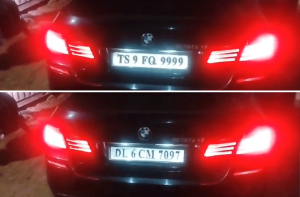 حیدرآباد: بی ایم ڈبلیو میں ’’جیمز بونڈ‘‘ طرز نمبر پلیٹ، ڈاکٹر گرفتار