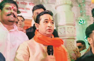  افسر پر کیچڑ پھینکنے کی پاداش میںنتیش رانے کو ایک ماہ کی سزا