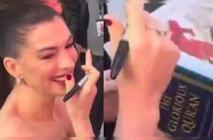 ’ان شاء اللہ‘ کہنے والی اینی ہیتھوے کو قرآن مجید کا نسخہ بطور تحفہ دیا گیا