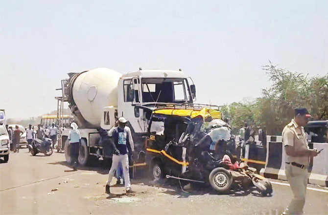 The condition of the accident victim, the Ecovan, can be seen (Photo: Agency)