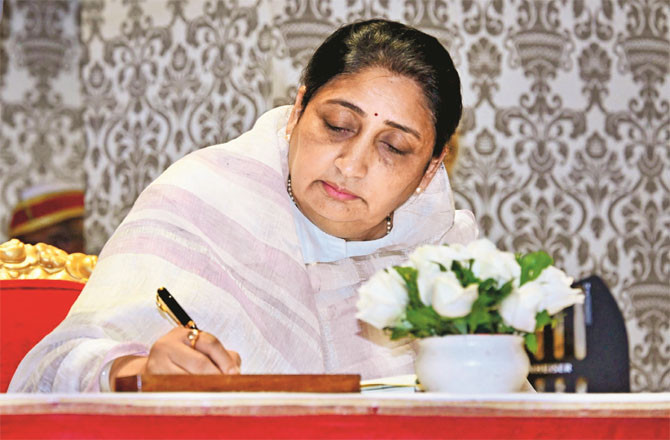 Sunitra Pawar has started gaining control over the party (File photo)