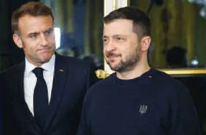 میکرون زیلنسکی ملاقات، یوکرین کیلئے یورپی یونین کا ۹۰؍ ارب یورو کا پیکج