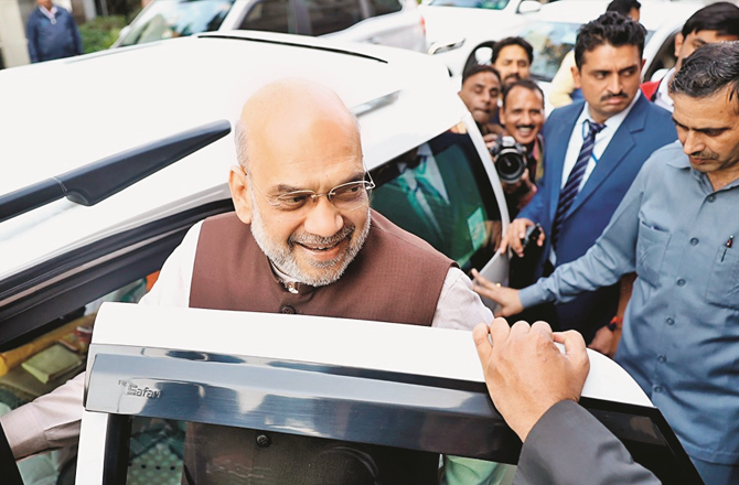 Amit Shah may face opposition from local residents? Photo: INN