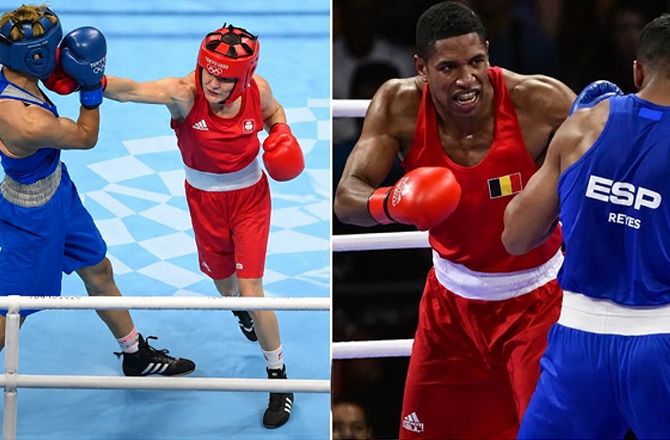 The reason why female boxers wear headgear is due to international laws, safety policies and scientific research. Photo: INN
