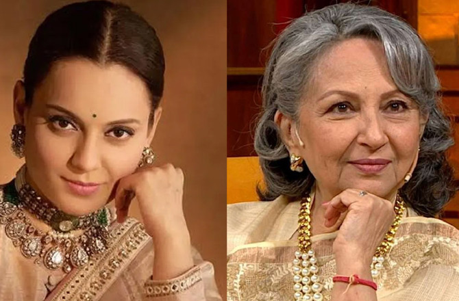 Kangana Ranaut And Sharmila Tagore.Photo:INN