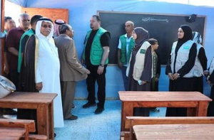 سعودی عرب کی امدادی ایجنسی’ کے ایس ریلیف ‘نے غزہ میں بچوں کیلئے اسکول قائم کیا