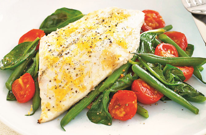 Spinach Beans Fish. Photo: INN