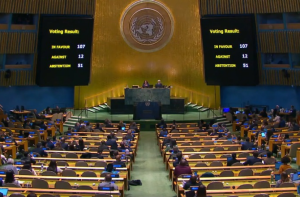 ہندوستان یوکرین میں جنگ بندی کیلئے اقوام متحدہ کی قرارداد پر ووٹنگ سے غیرحاضر