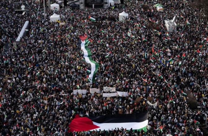 Support for Palestine is increasing in the US. Photo: X