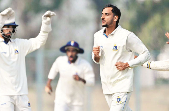 Bengal All-Rounder Shahbaz Ahmed Played A Brilliant Game And Took 4 Wickets.Photo:INN