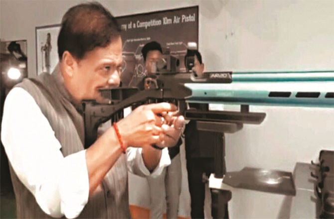 A picture taken from the controversial video of Hemant Biswas Sharma. The Supreme Court is hearing the same matter on Monday.