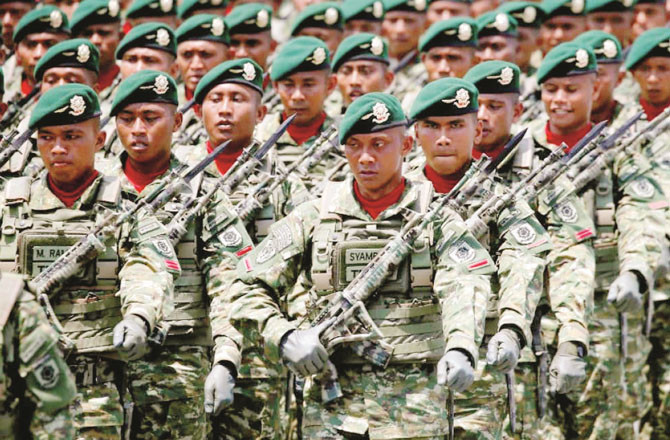 Indonesian Soldiers During Training.Photo:INN