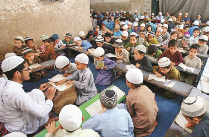 A large number of children in madrassas belong to poor families. Photo: INN