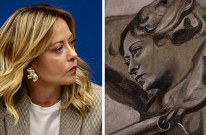 اٹلی: چرچ کے فرشتے کی بحالی تنازع، چہرہ وزیر اعظم میلونی سے مشابہ