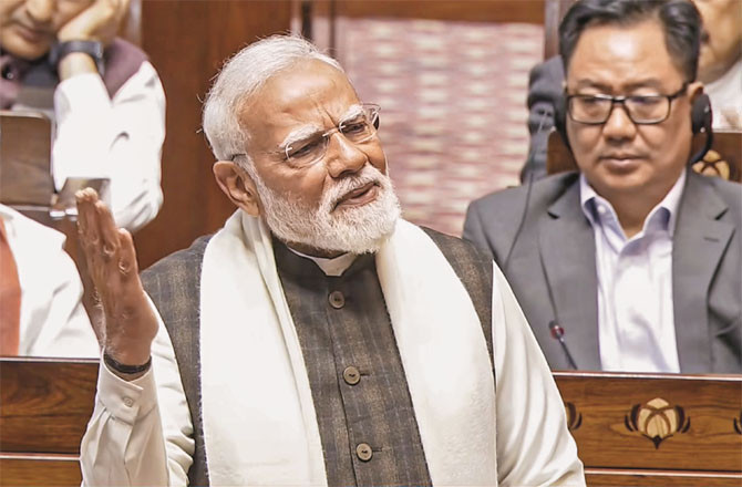 وزیر اعظم مودی کا خطاب ، کانگریس پرشدید حملے  