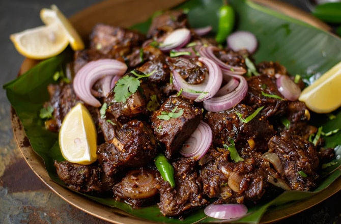Mutton Chilli Fry. Photo: INN